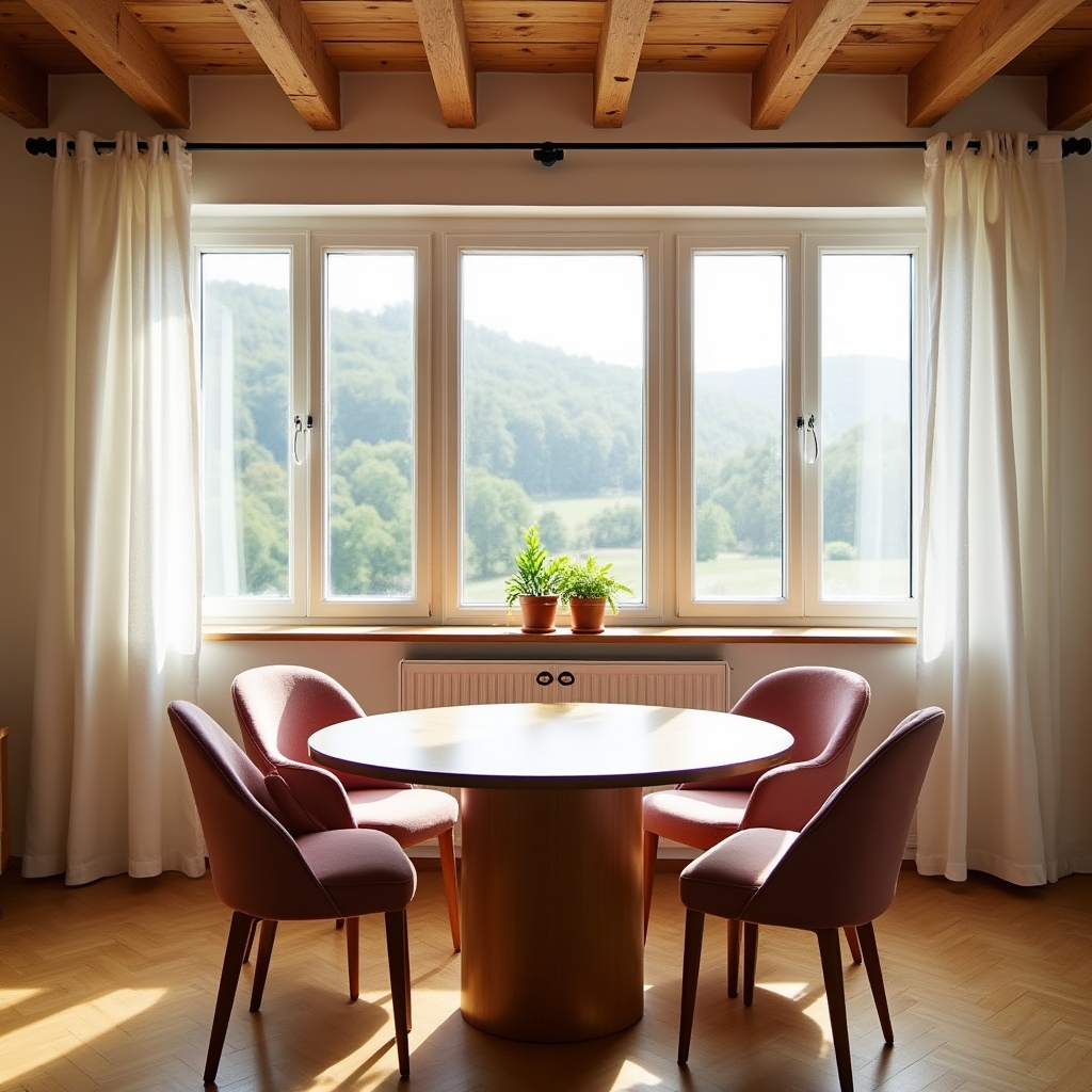 Pension nahe Nürnberg, helles Zimmer mit Blick auf Wiesen