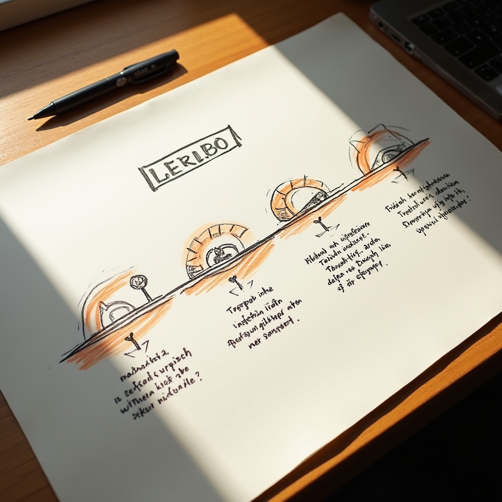 Sketchnote mit Jahresrückblick, Zeitachse und Schlüsselmomenten